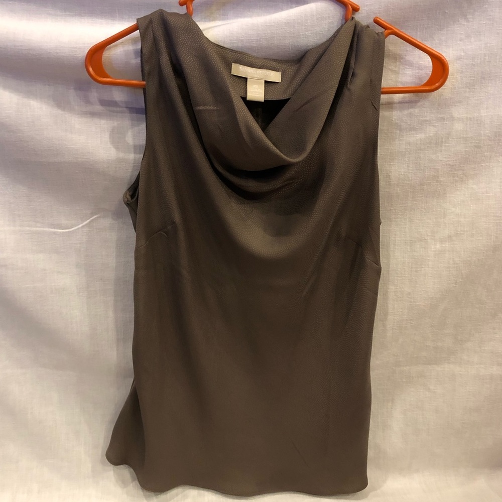 Banana Republic sleeveless green blouse